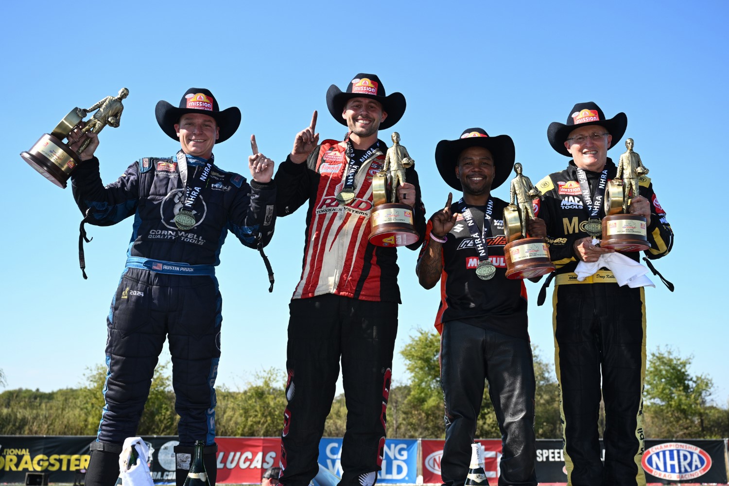 Kalitta, Prock, Glenn, and Gadson dominate in 2025 Dallas Fall Nationals. Photo Courtesy of NHRA