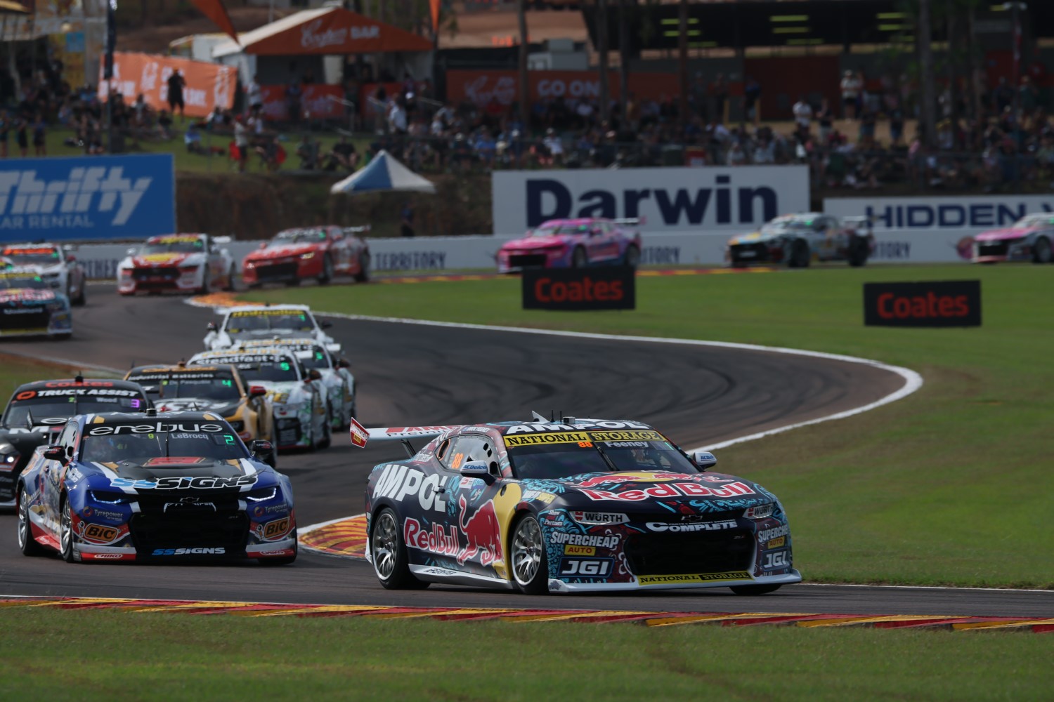 Darwin Race 3 Feeney Leads