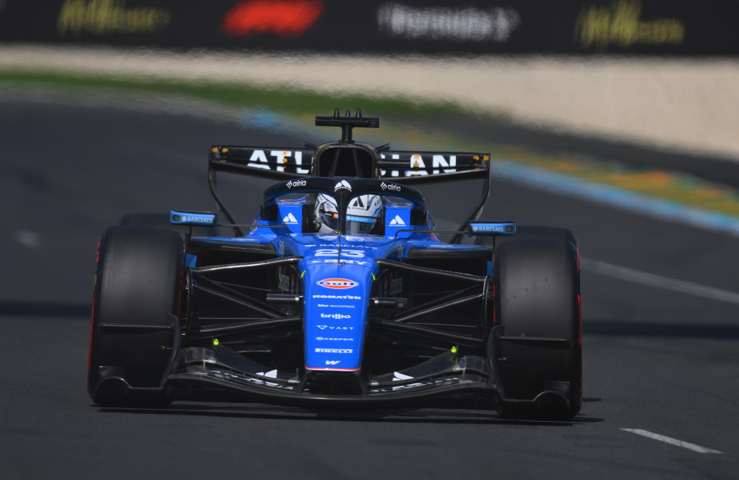 Alexander Albon of Thailand driving the (23) Williams FW48 Mercedes on track during final practice ahead of the F1 Grand Prix of Australia at Albert Park Grand Prix Circuit on March 07, 2026 in Melbourne, Australia. (Photo by Simon Galloway/LAT Images for Williams)