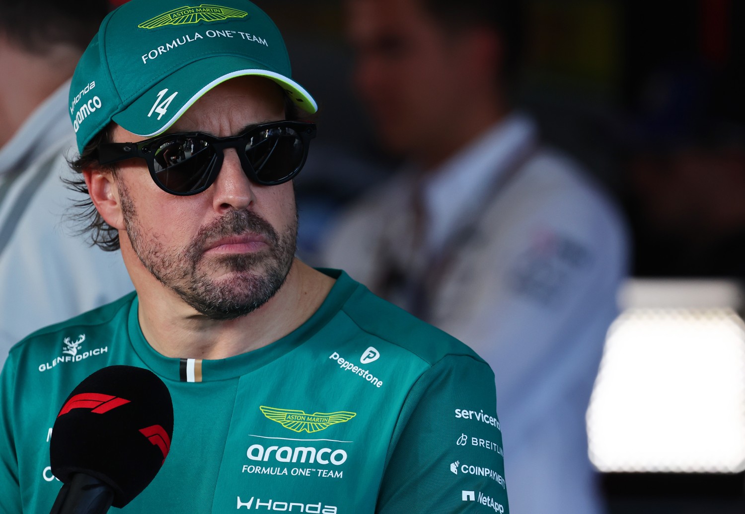 #14 Aston Martin driver Fernando Alonso talks to the media at the 2026 Australian GP. Image courtesy of Aston Martin F1 Team
