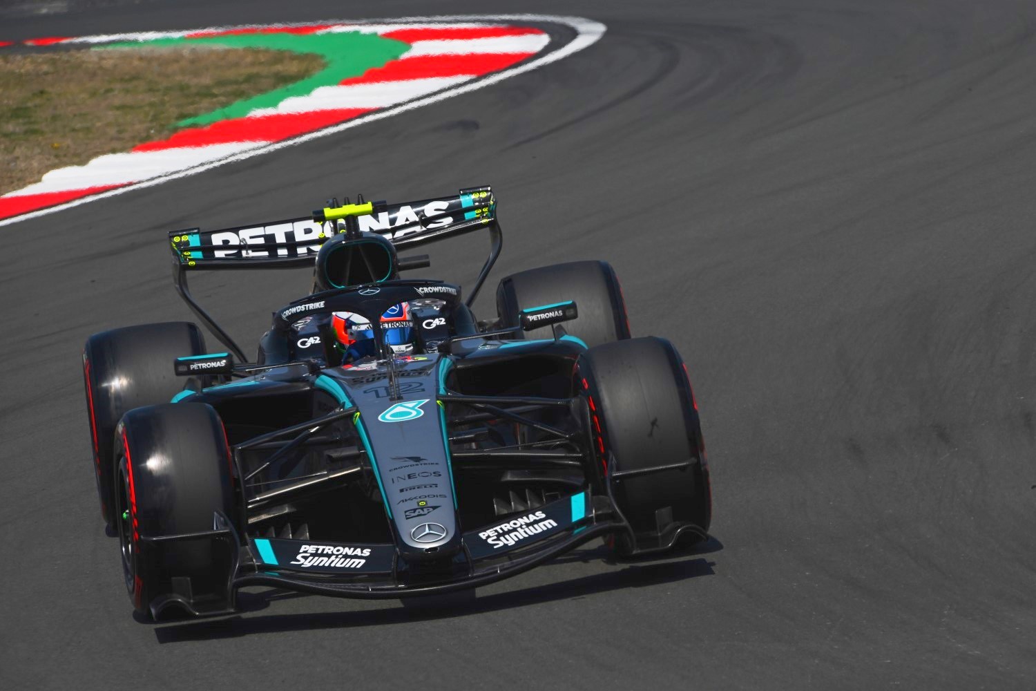 Andrea Kimi Antonelli of Italy driving the (12) Mercedes AMG Petronas F1 Team W17 on track during practice ahead of the F1 Grand Prix of China at Shanghai International Circuit on March 13, 2026 in Shanghai, China. (Photo by Rudy Carezzevoli/Getty Images for Pirelli)