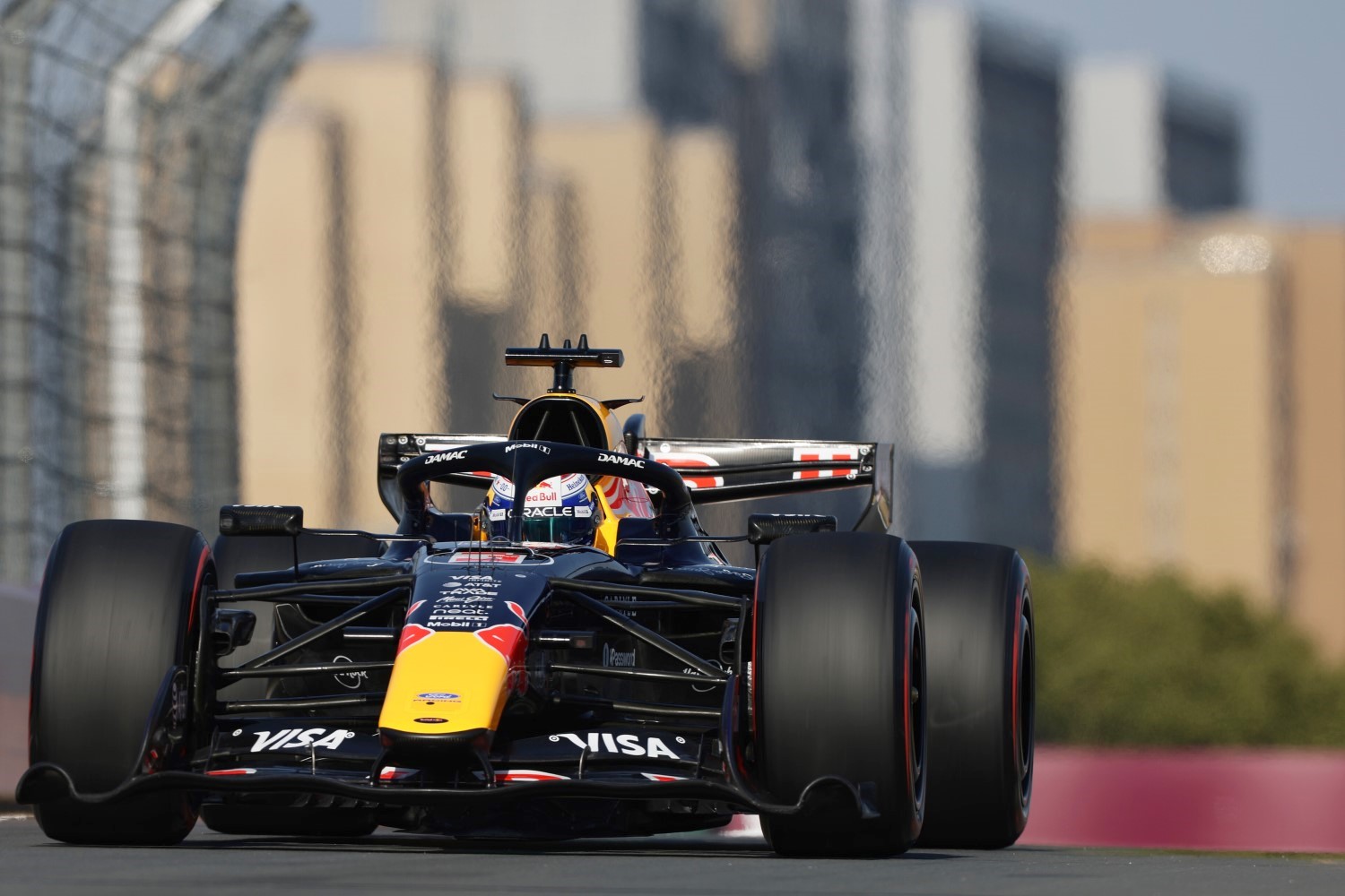 Max Verstappen of the Netherlands driving the (3) Oracle Red Bull Racing RB22 Red Bull Ford on track during qualifying ahead of the F1 Grand Prix of China at Shanghai International Circuit on March 14, 2026 in Shanghai, China. (Photo by Mark Thompson/Getty Images) // Getty Images / Red Bull Content Pool // 