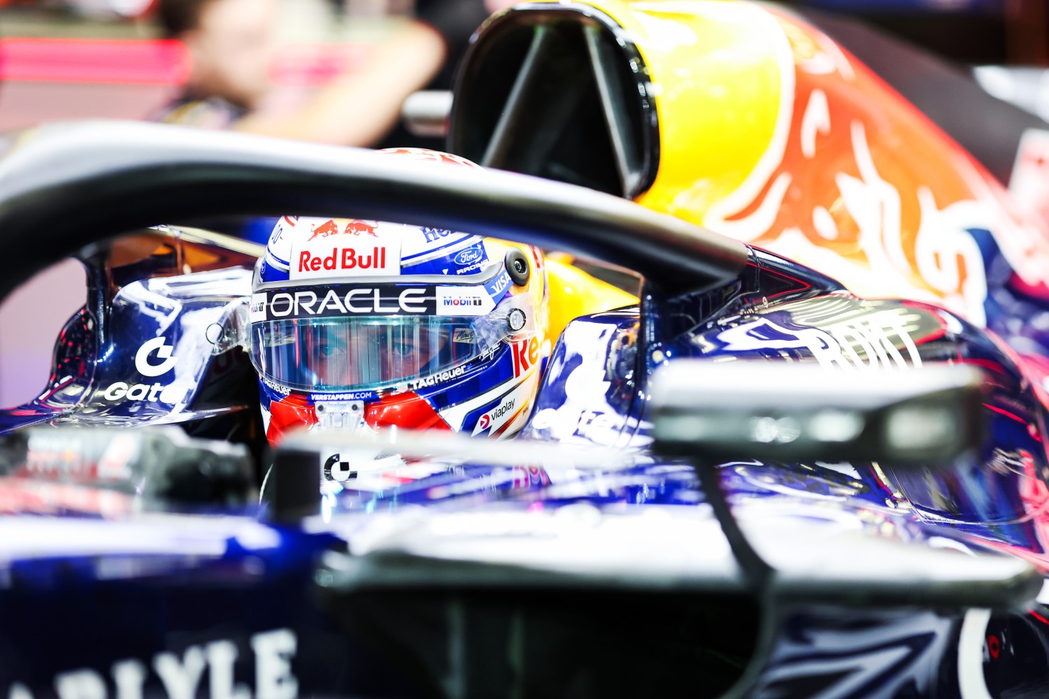 Max Verstappen of the Netherlands and Oracle Red Bull Racing prepares to drive during day one of F1 Testing at Bahrain International Circuit on February 11, 2026 in Bahrain, Bahrain. (Photo by Mark Thompson/Getty Images) // Getty Images / Red Bull Content Pool //