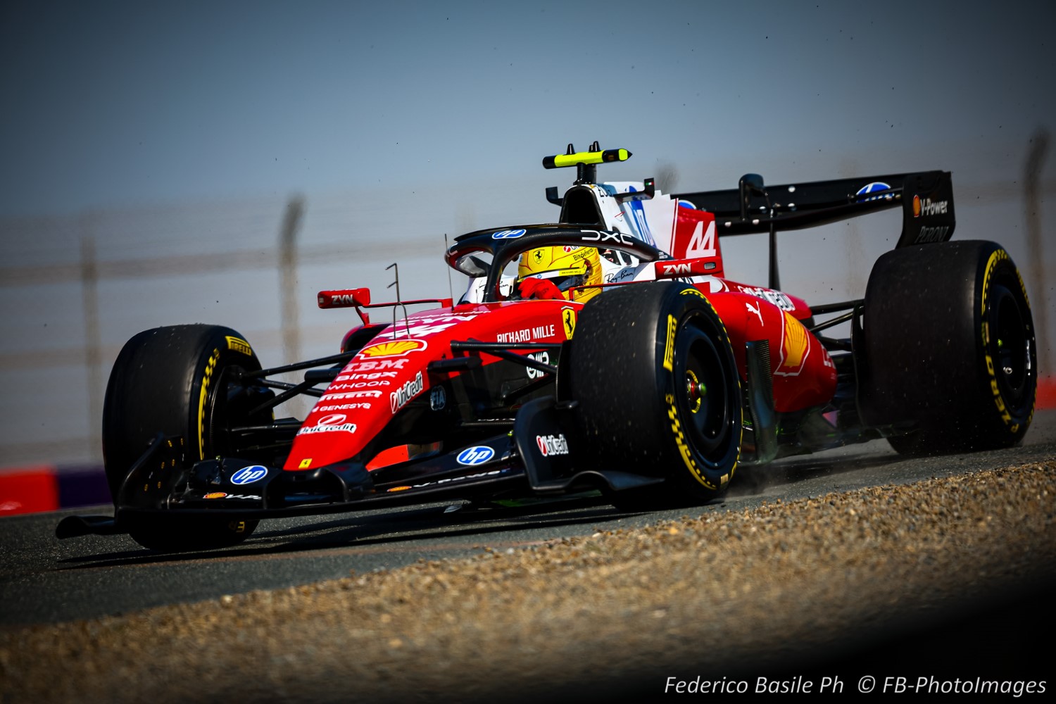 44 Lewis Hamilton, (GRB), Scuderia Ferrari SF26, during the Winter testing days 1, Formula 1 World championship 2026 Bahrain 11-13 February 2026
