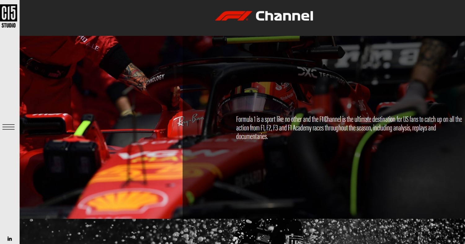 Formula 1 and C15 Studio renew multi-year partnership to operate the Formula 1 Channel in the US