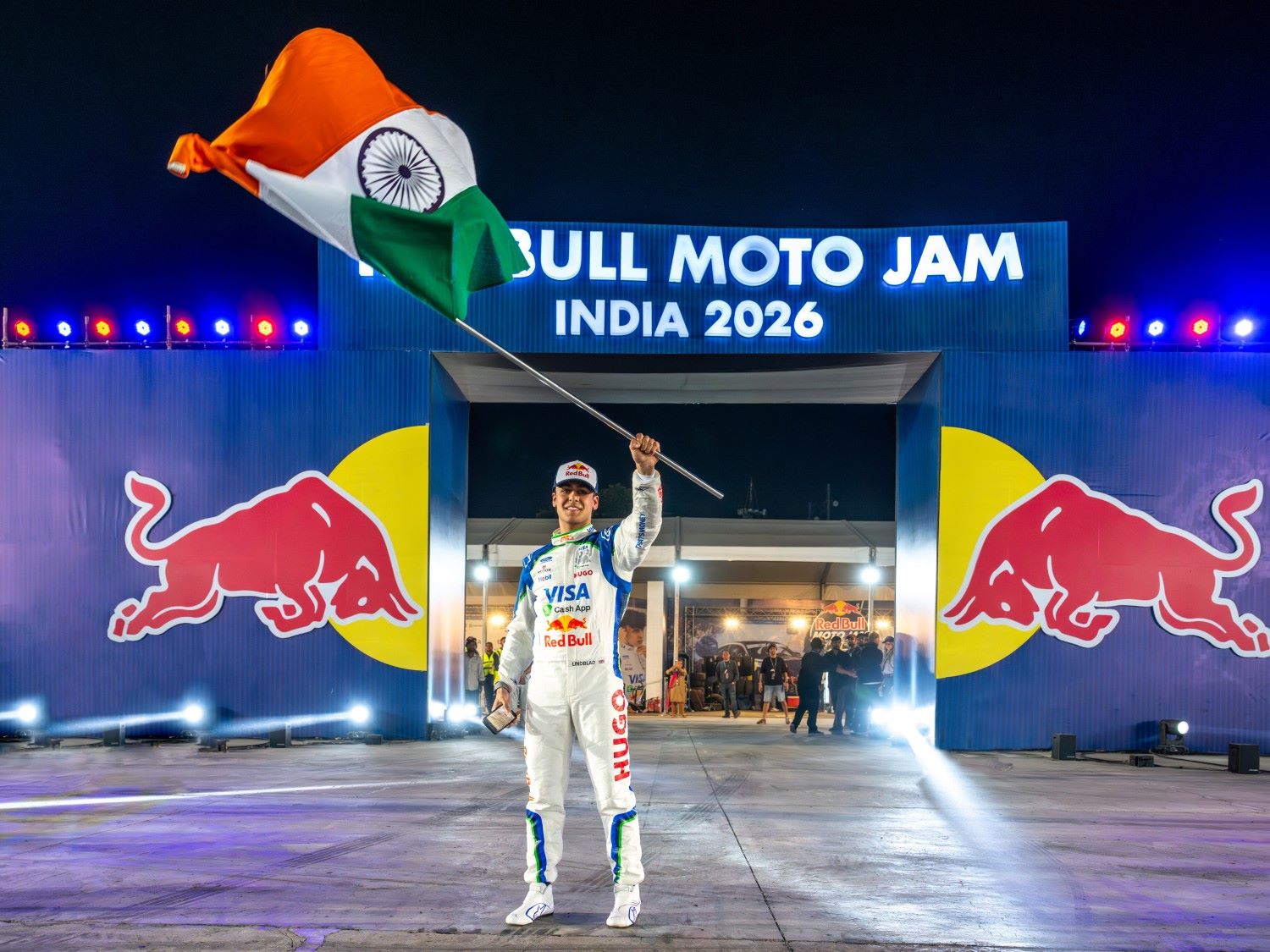 Arvid Lindblad seen at Red Bull Moto Jam in New Delhi, India on March 01, 2026. // Focus Sports / Red Bull Content Pool //
