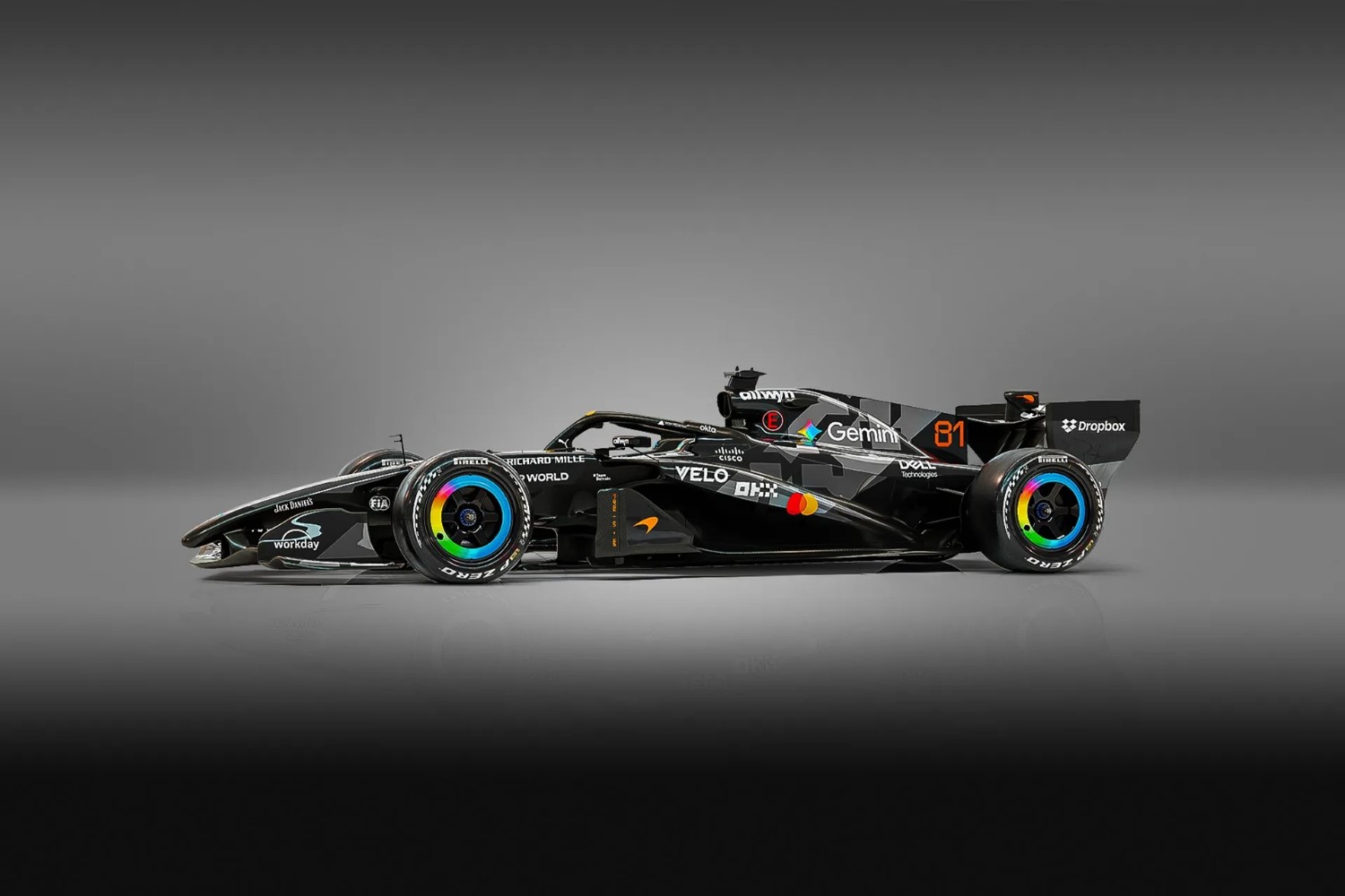 McLaren MCL40: First Look at the 2026 F1 Contender in Stealth Testing Livery. Image supplied by McLaren