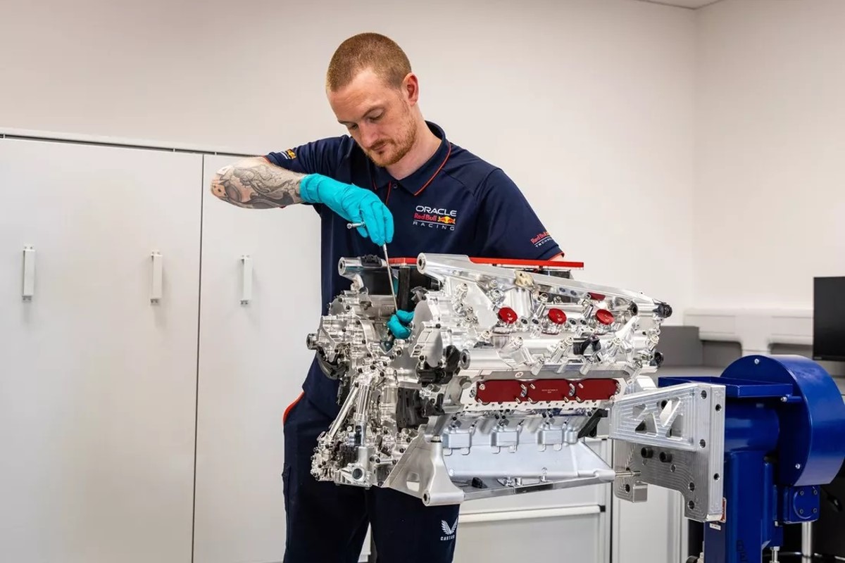 Red Bull Ford F1 engine prototype. Image supplied by Red Bull