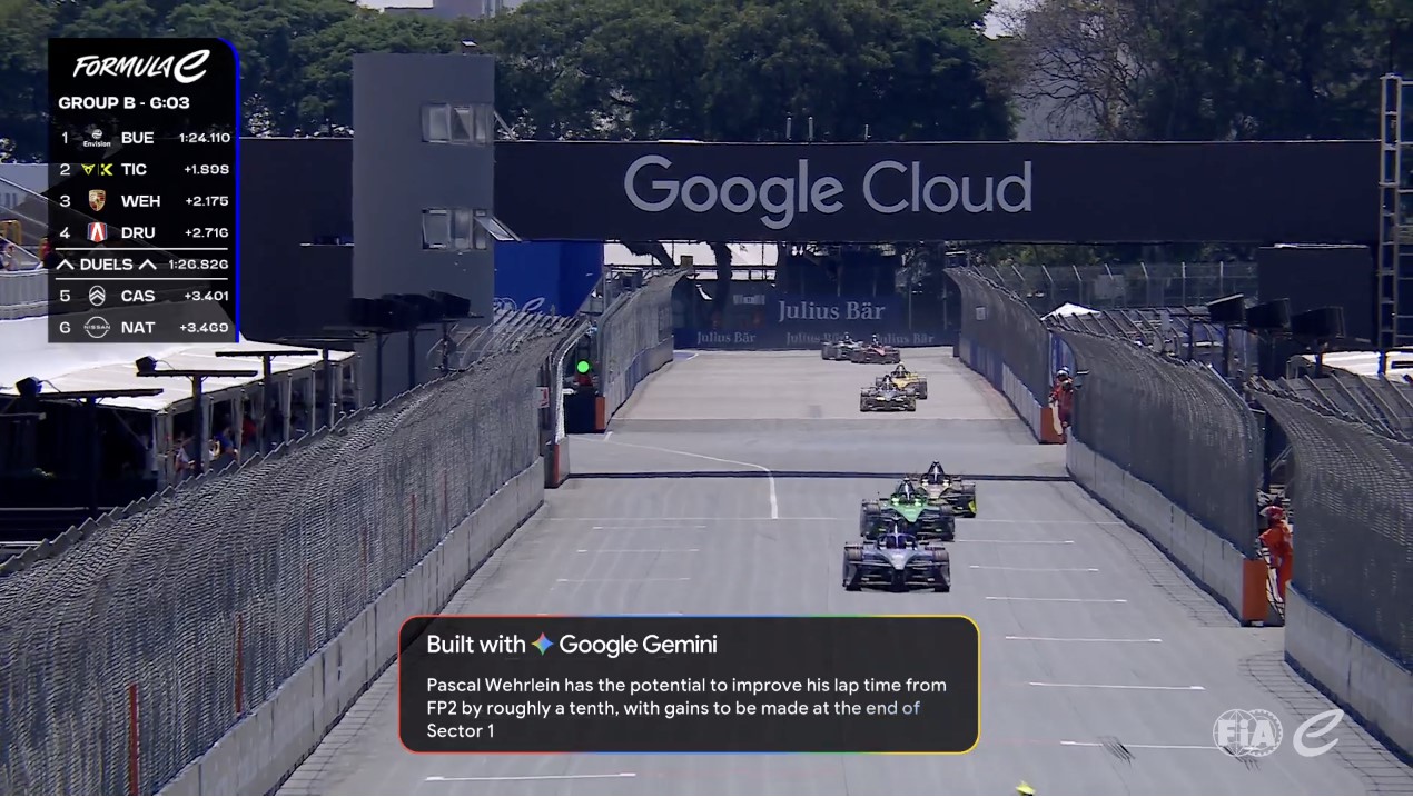 Formula E and Google Cloud