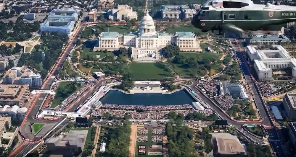 Trump's proposed America 250 IndyCar race rendering