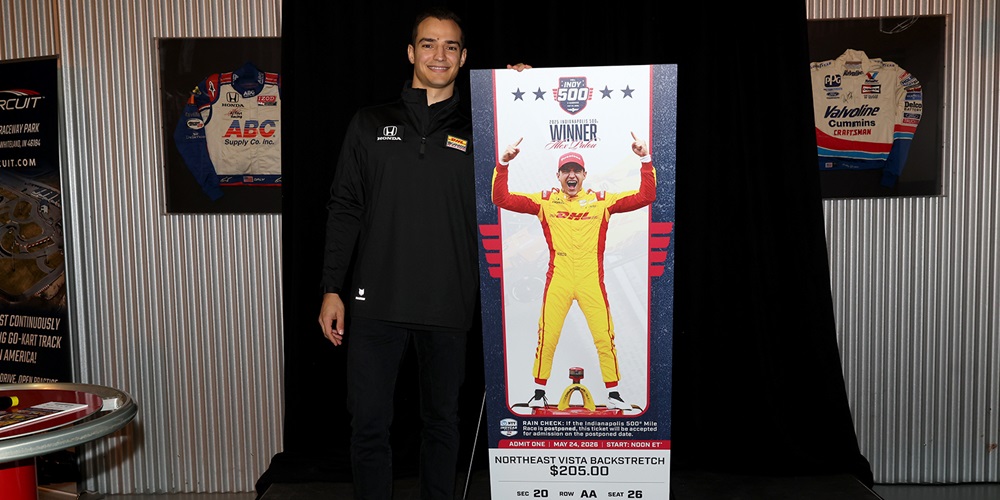 Palou Unveils 110th Indianapolis 500 Ticket