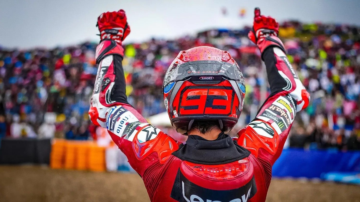 Marc Marquez wins 2026 Jerez Sprint race in the rain. Image supplied by MotoGP