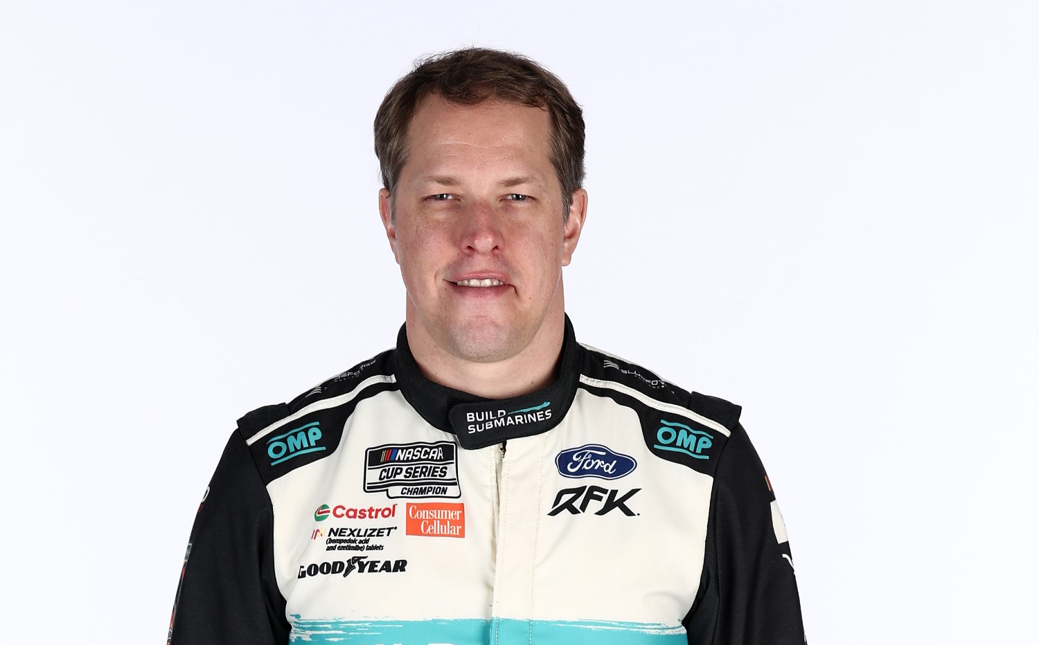 Brad Keselowski poses for a photo during NASCAR Production Days at the Charlotte Convention Center on January 22, 2025 in Charlotte, North Carolina. (Photo by Chris Graythen/Getty Images)