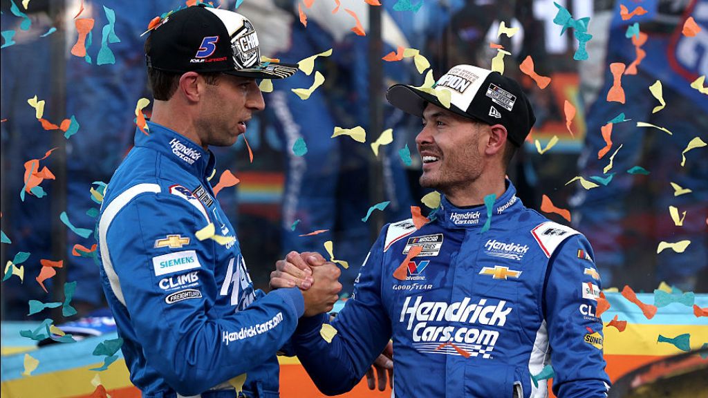 Cliff Daniels and Kyle Larson. Image supplied by Hendrick Motorsports