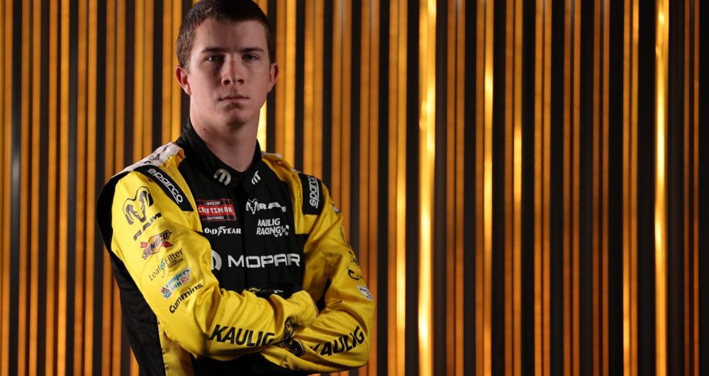 Daniel Dye poses for a photo during NASCAR Produat Charlotte Convention Center on January 20, 2026 in Charlotte, North Carolina. (Photo by Chris Graythen/Getty Images for NASCAR