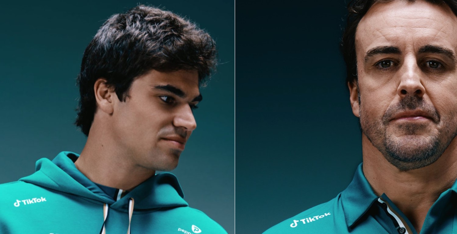 Aston Martin Formula 1 drivers Lance Stroll and Fernando Alonso
