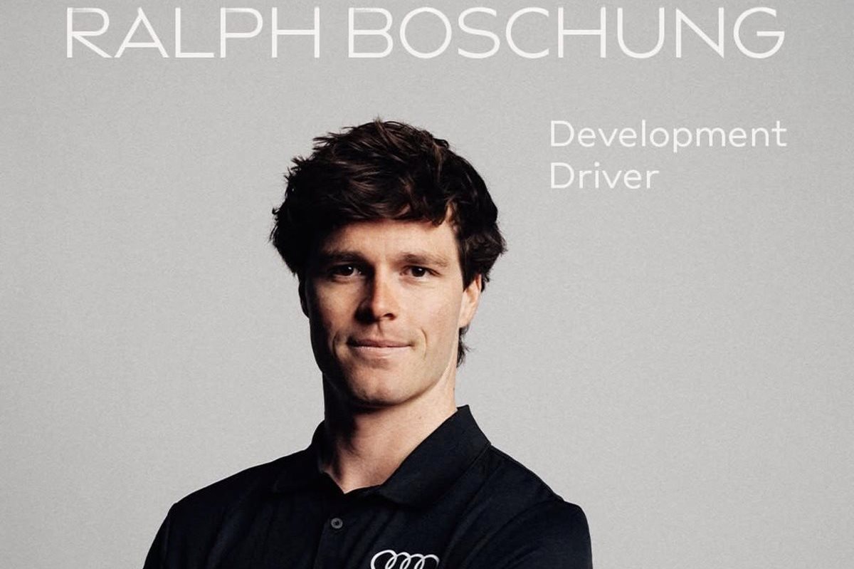 Audi team signs ex-F2 driver Ralph Boschung as Development Driver. Image Supplied