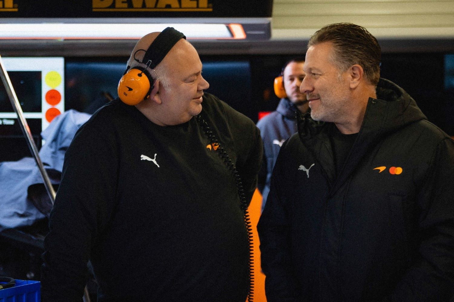 McLaren Chief Designer Rob Marshall (L) and McLaren CEO Zak Brown (R). Image supplied by McLaren