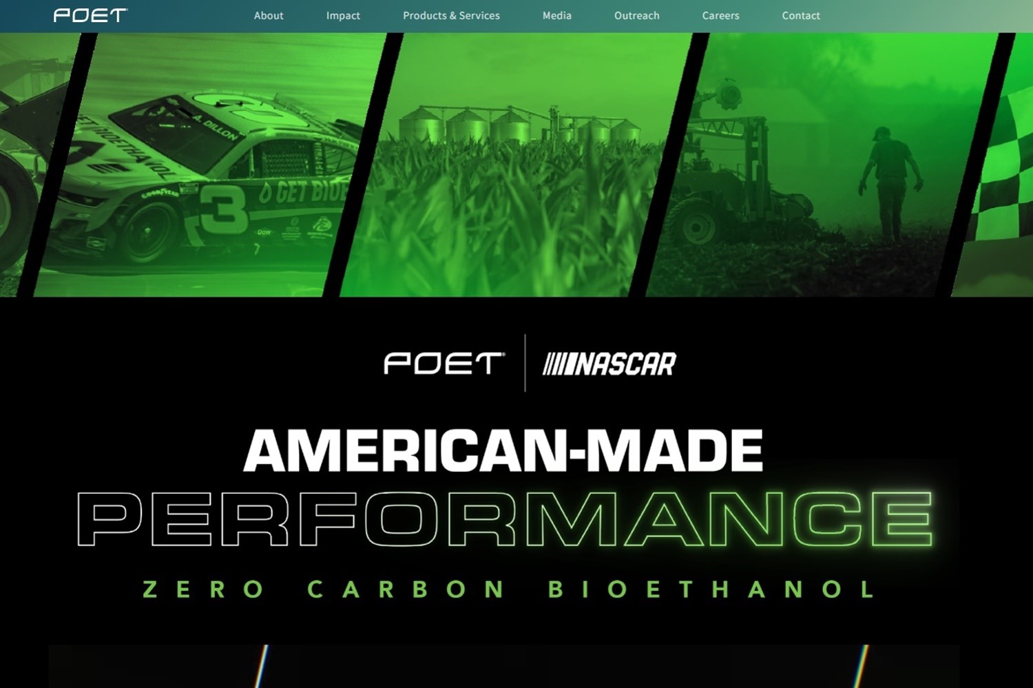 NASCAR Partners with POET to Roll Out Zero-Carbon Bioethanol