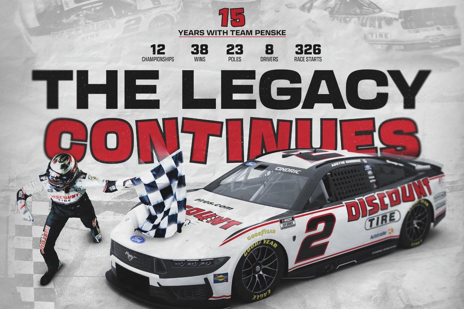 Discount Tire and Team Penske Sign Multiyear Partnership Extension. Image Supplied