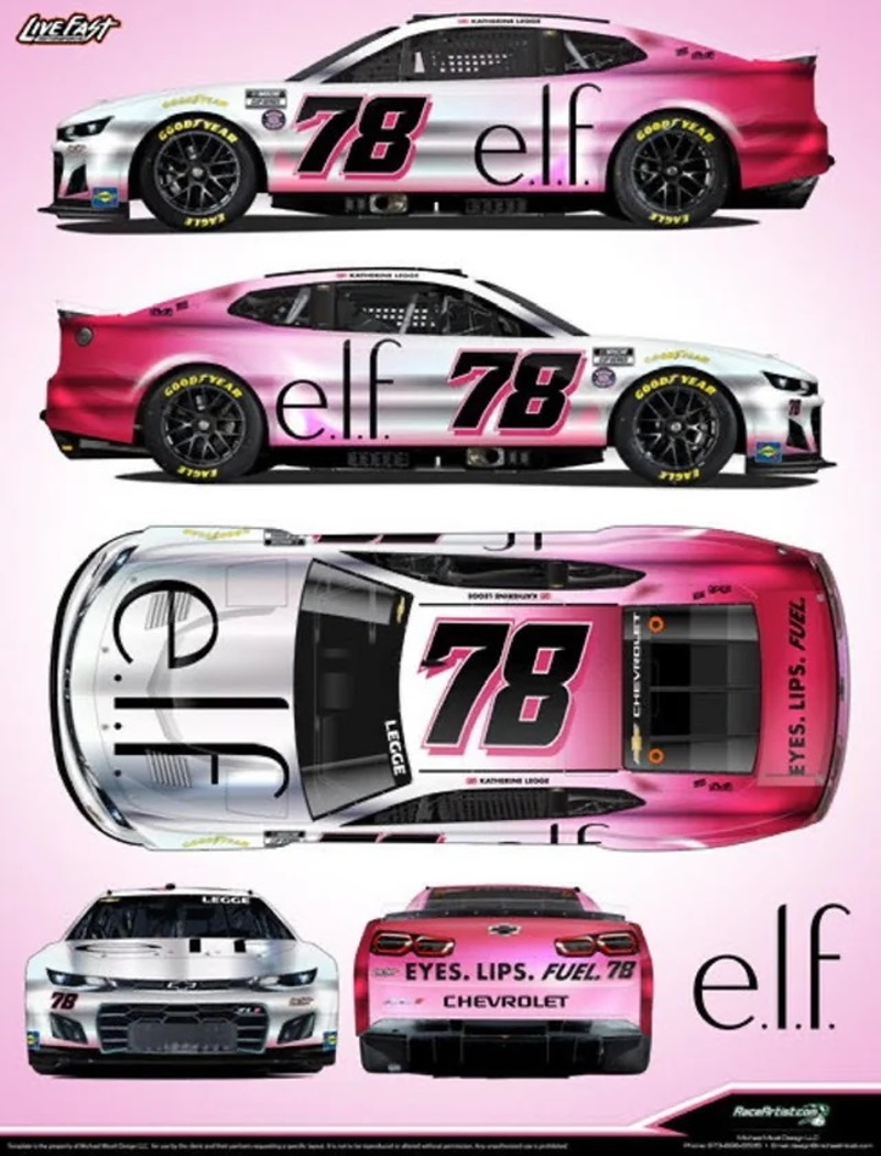 Katherine Legge Returns to NASCAR Cup Series at Watkins Glen with elf