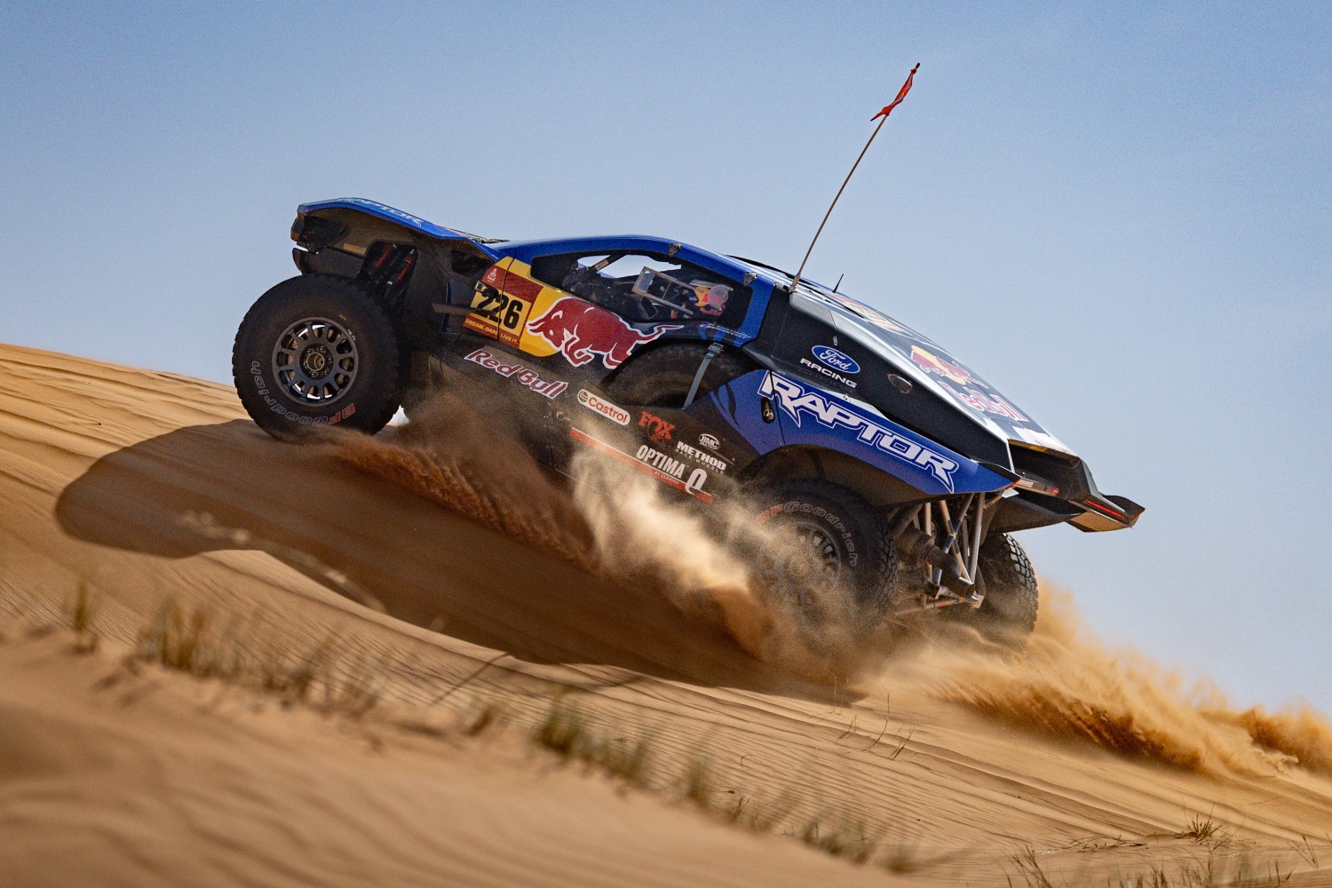 Mattias Ekstrom and Emil Bergkvist during the Stage 6 of the Dakar 2026 on January 9, 2026 between Ha’il and Riyadh, Saudi Arabia // Kin Marcin / Red Bull Content Pool