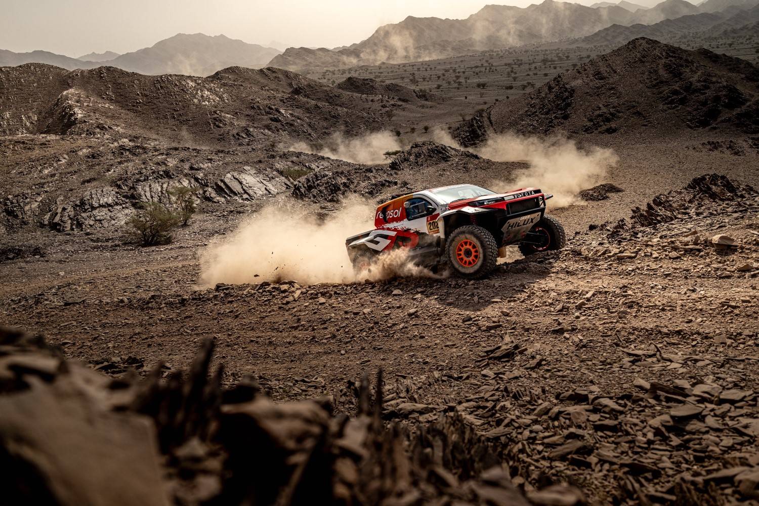 2026 Dakar Rally Henk Lategan #202 Toyota. Image supplied by Toyota Gazoo Racing