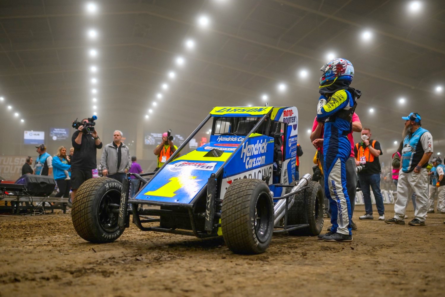 2026 Chili Bowl Monday 'A Main Prelim Race winner Kyle Larson