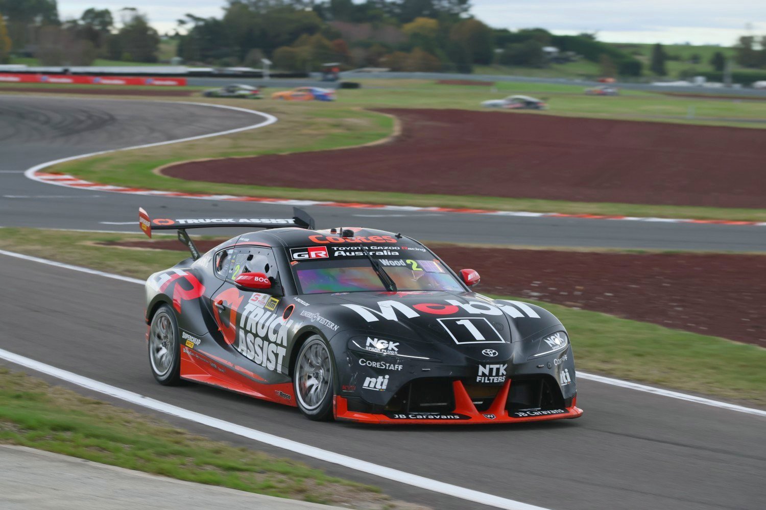 Ryan Wood wins Saturday race at Taupo. Image supplied by Supercars