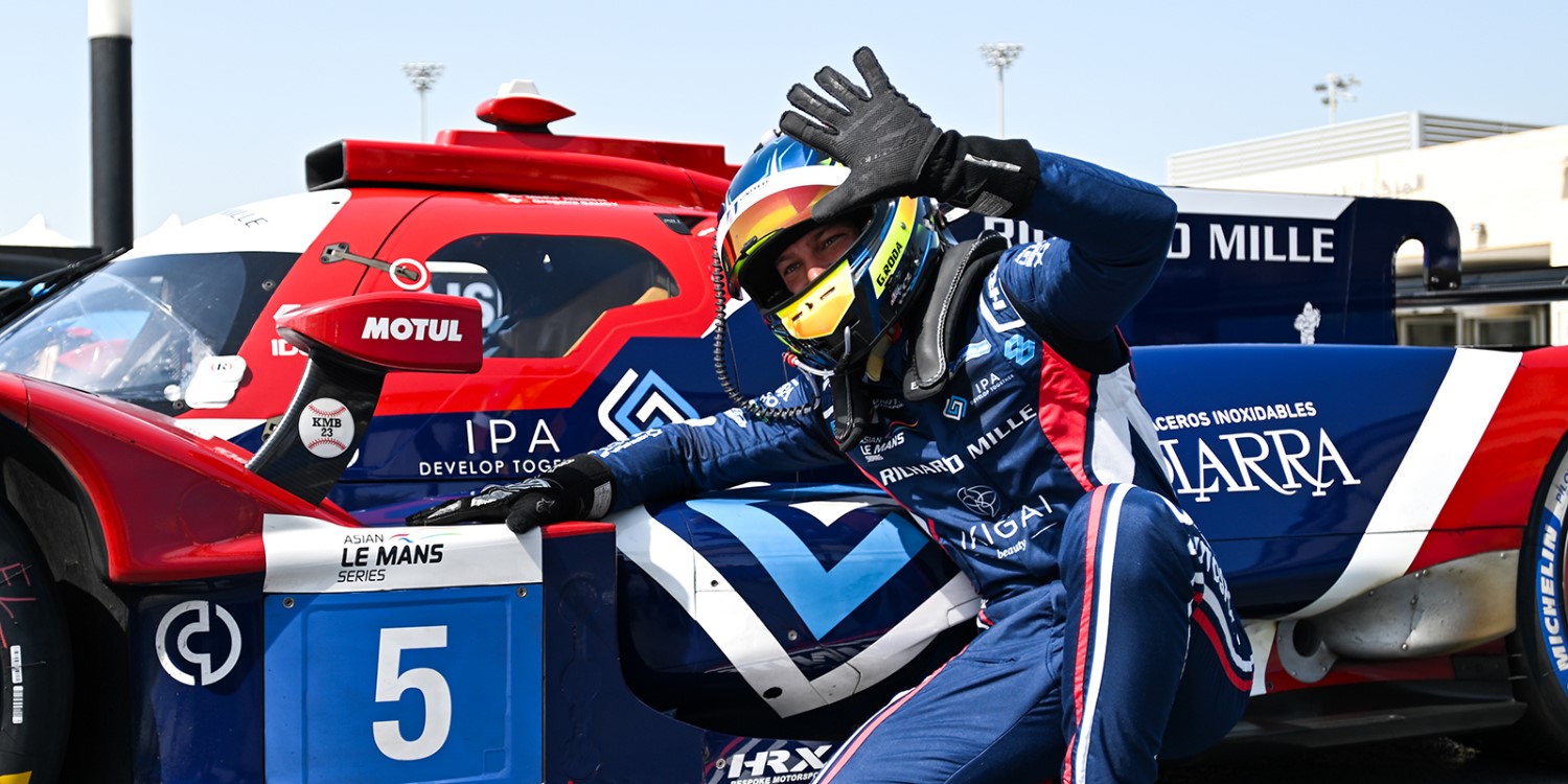 Abu Dhabi Giorgio Roda on pole in the LMP2 class. Image supplied by the Asian Le Mans Series