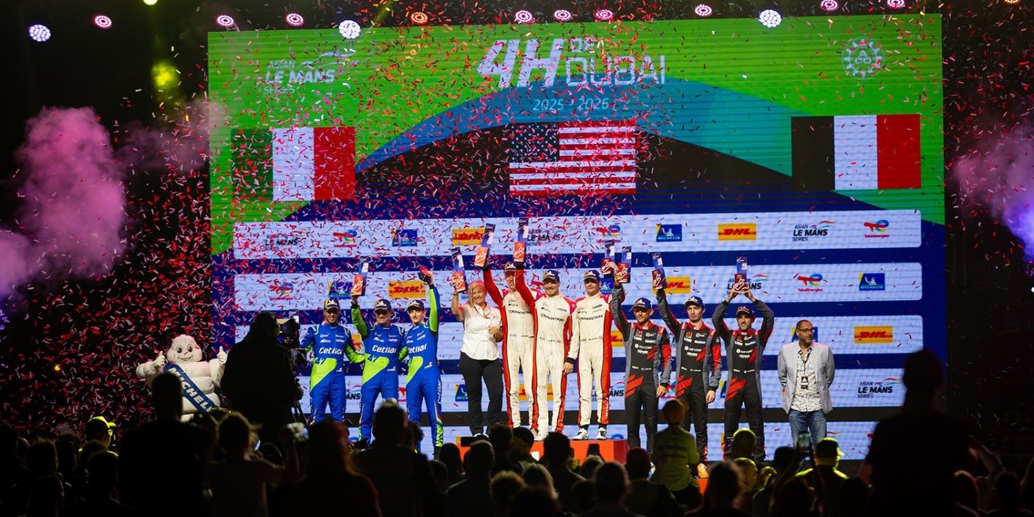 Asian Le Mans 4 Hours of Dubai Race 1 Podium
