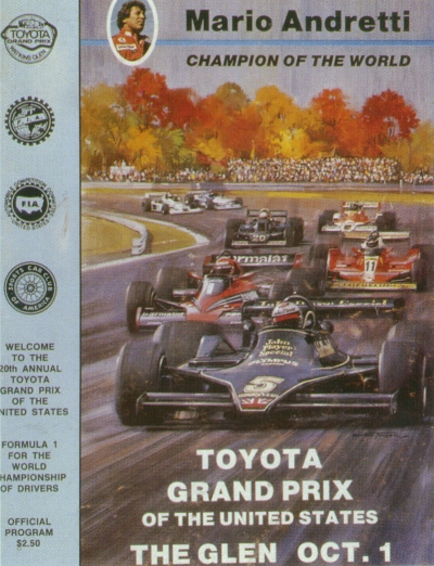 Watkins Glen F1 program 1978