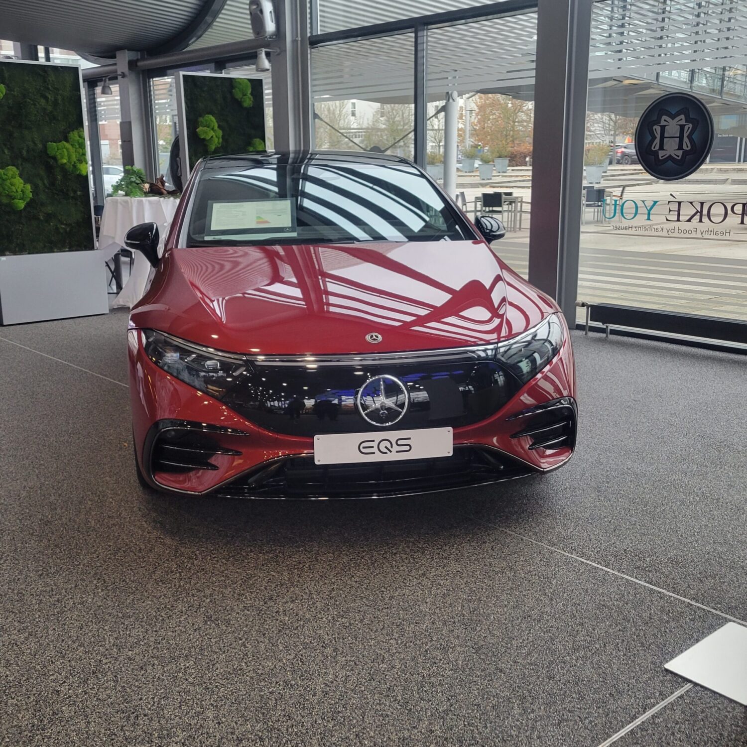 Mercedes Electric Car in Showroom Photo by Lucille Dust/AR1