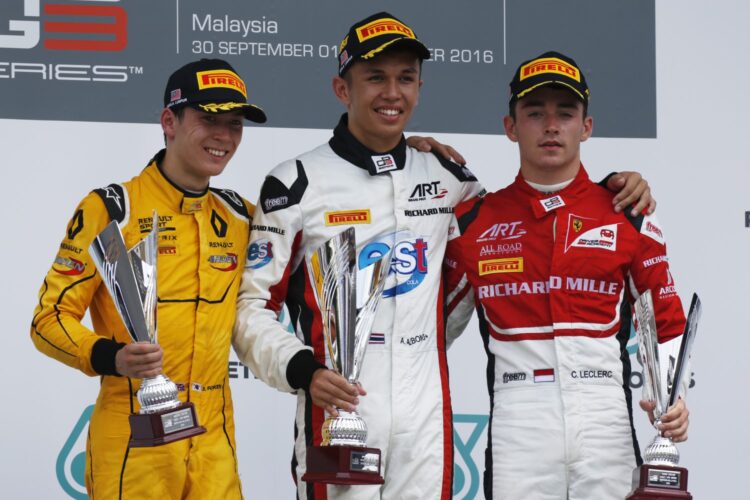 Albon achieves fourth GP3 win in Sepang