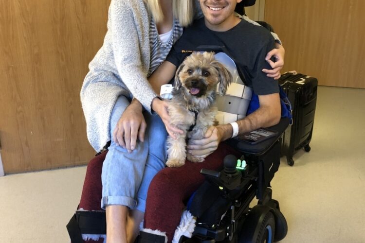 Wickens’ girlfriend shares spinal cord nightmare online