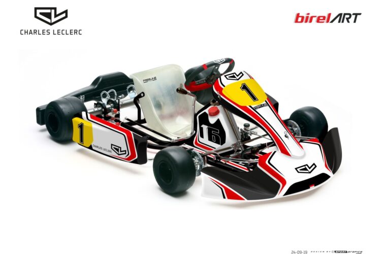 Charles Leclerc launches his go-karts