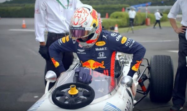 Verstappen Meets Sato – Max & Takuma Test The Honda RA272