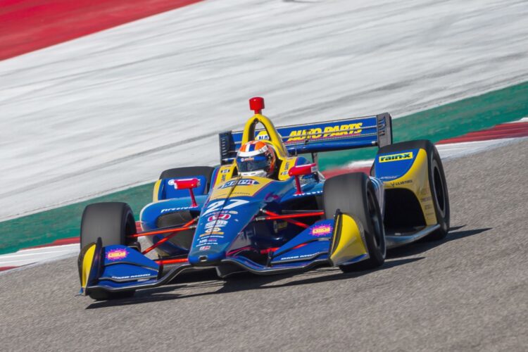 Rossi pips Herta to finish COTA IndyCar test on top