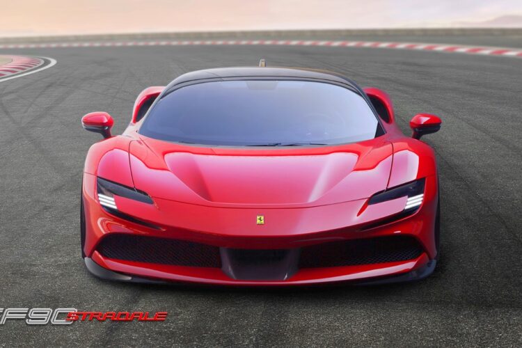 Video: Street-legal Ferrari SF90 Stradade buries NASCAR lap times at Indy