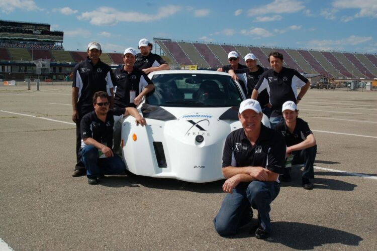 Unser Jr. Joins ZAP Alias Electric Car Team