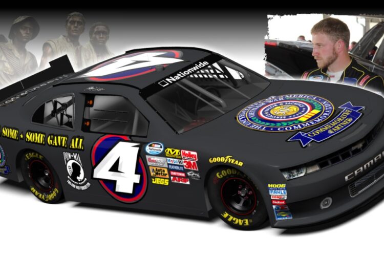 Vietnam War 50th Commemoration Chevy to be driven by Jeffrey Earnhardt