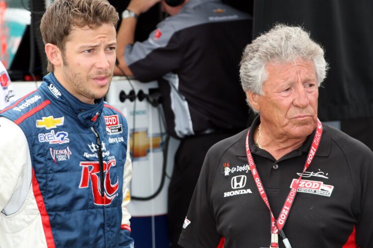 Mario Andretti ecstatic over grandson Marco’s Indy 500 pole