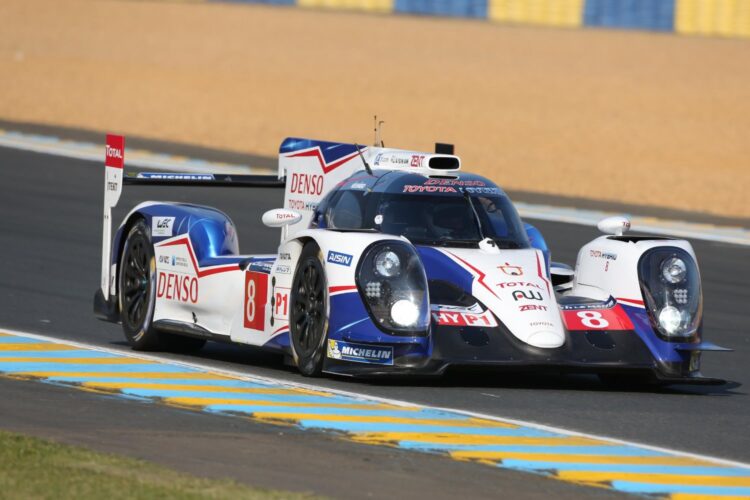 Toyota tops LeMans test times