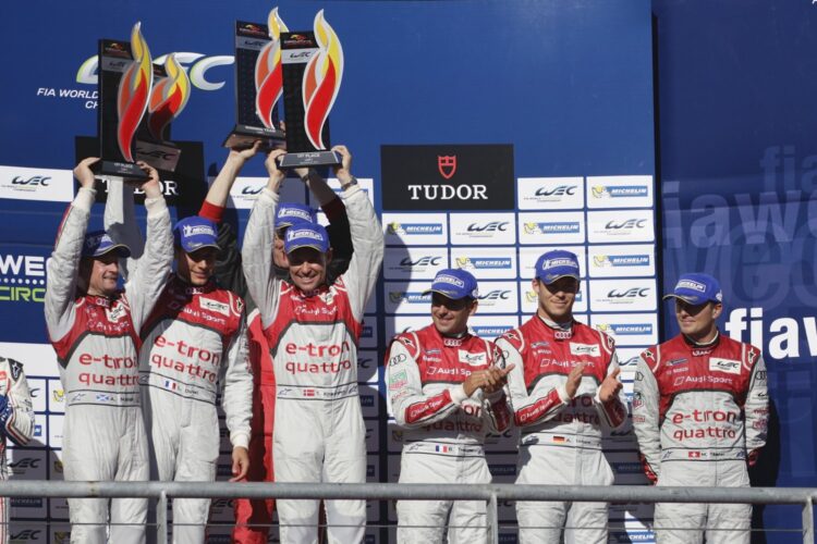 Audi celebrates 100th LMP overall victory with Austin win