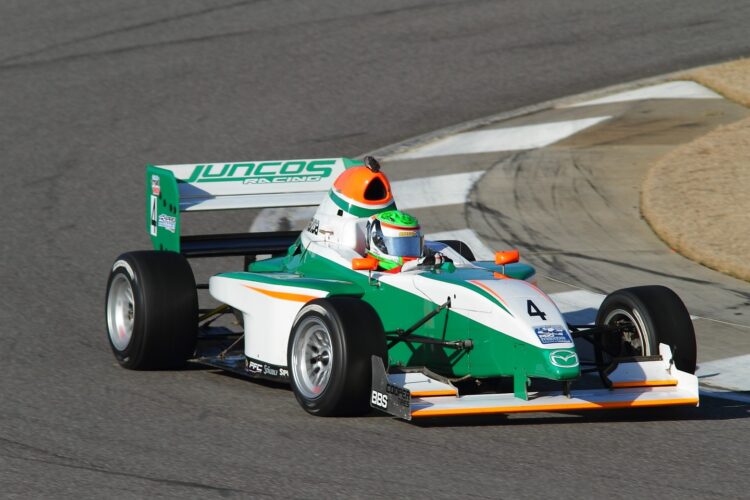 Mexican Teenager Alfonso Celis Tops Test Times for Juncos Racing