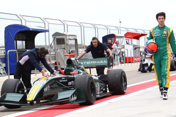 Rossi and Arden Caterham Make Headway Developing New Car in Spain