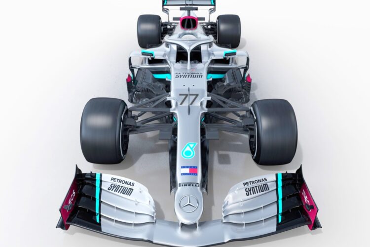 2020 Mercedes F1 car hits the track (Updated)
