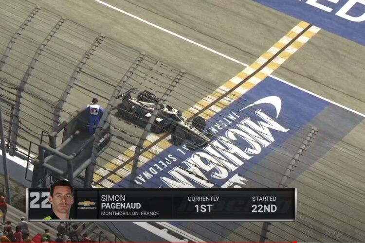 Pagenaud saves fuel to win Michigan IndyCar iRace
