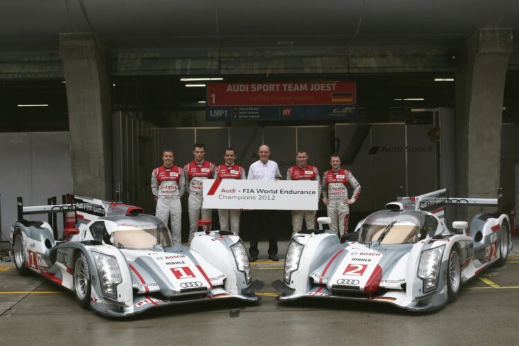 Audi nominates driver line-ups for World Endurance Championship