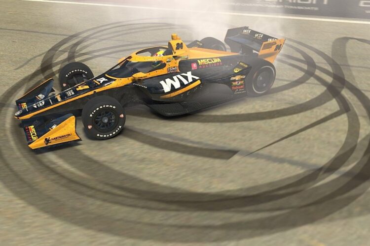 IndyCar drivers gunning for Karam in Round 2 of INDYCAR iRacing Challenge Saturday at Barber